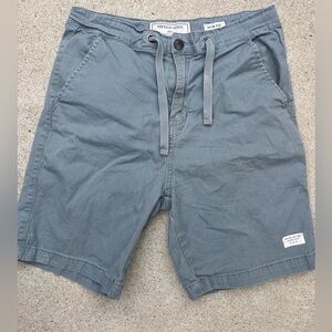 Men’s Vintage Genes Shorts Gray Solid 34 Climb Hike Outdoor BLEACHED Casual Slim